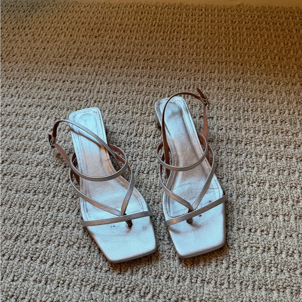 Intentionally Blank silver pup sandal